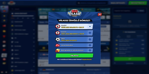 BigClash Casino regisztrációs folyamata mobilon